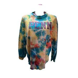 Vintage Champion Tie-Dye Penn Sweatshirt XL Multicolor